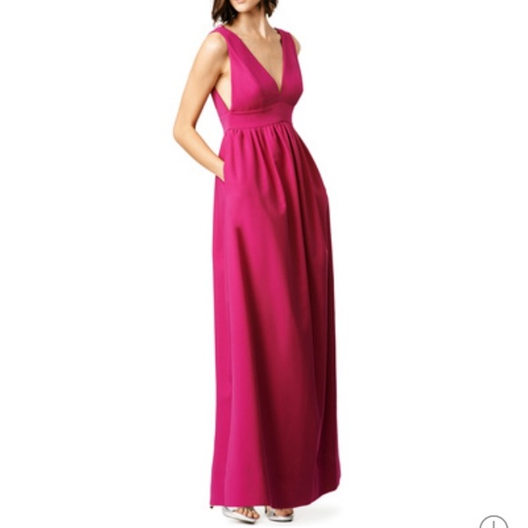 Jill Stuart Dresses & Skirts - Jill Jill Stuart Dayglo Gown Empire Waist Magenta